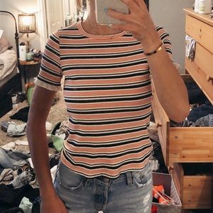 Ro&De striped ribbed tee